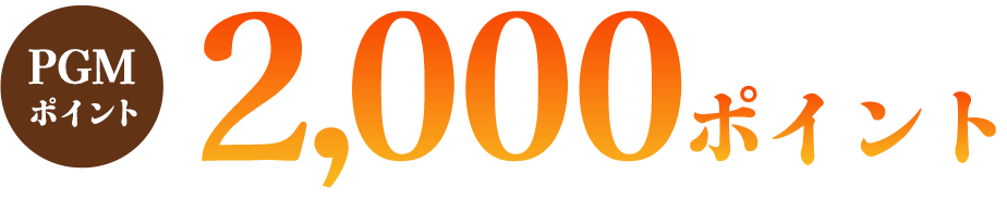 2000ポイント