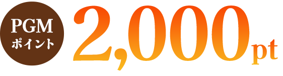 2000ポイント